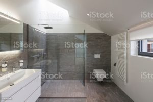 Interior of a house, bathroom modern design